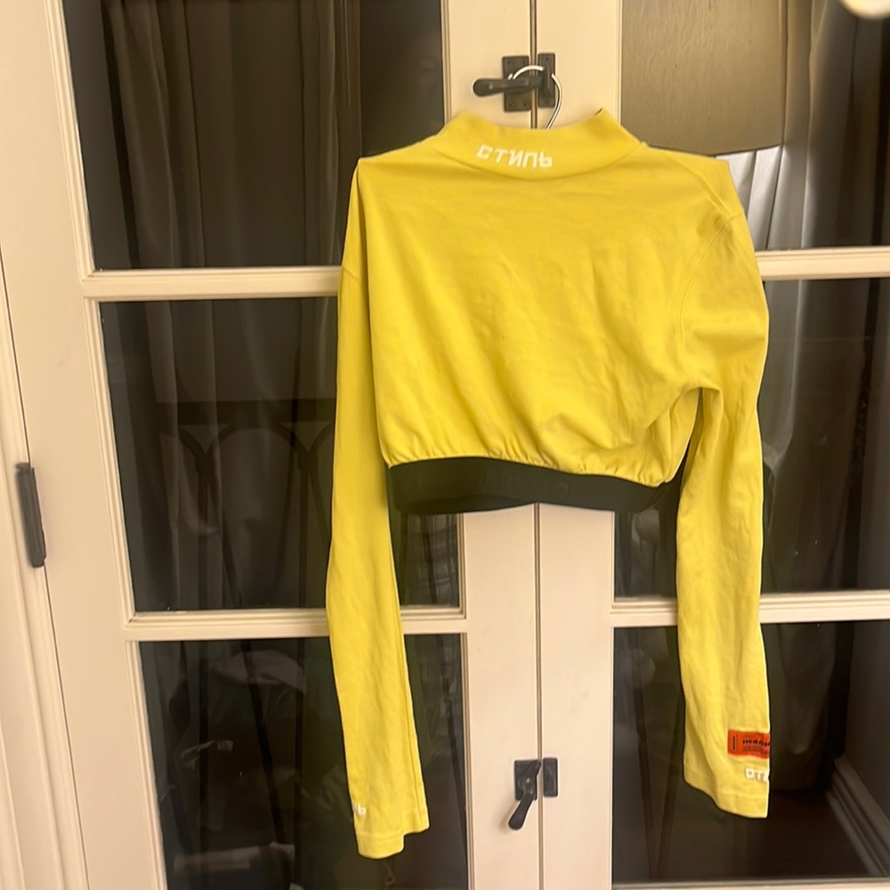 Heron Preston Yellow Crop Top AUTHENTIC